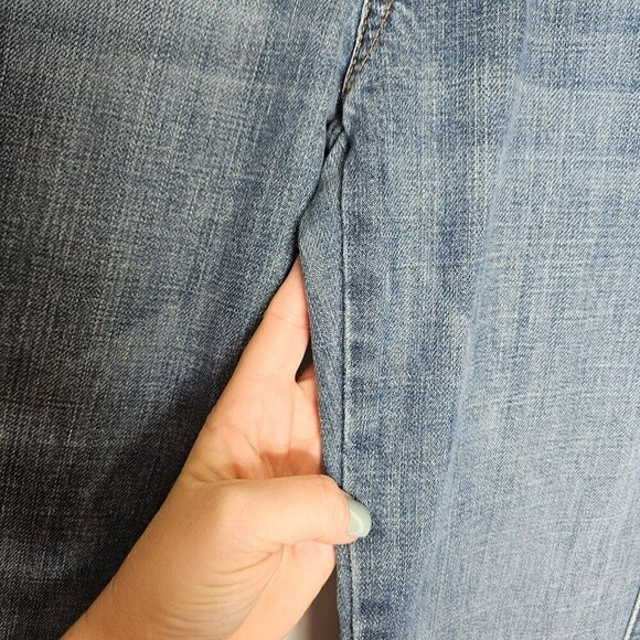 7 For All Mankind Womens Denim Blue A Pocket Flare Jeans Soft Stretch Size 29 - Picture 8 of 13